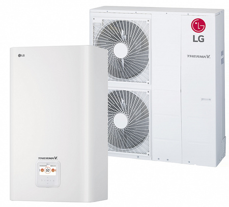 Наружный и внутренний блок теплового насоса LG HU123.U33 + HN1639 NK3 (3ф) - 12Квт